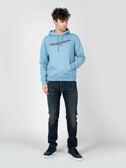 Diesel Sweatshirt S-Girk Herr Blå - Image 4