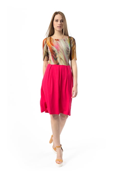 Abstract Animal Print Dress