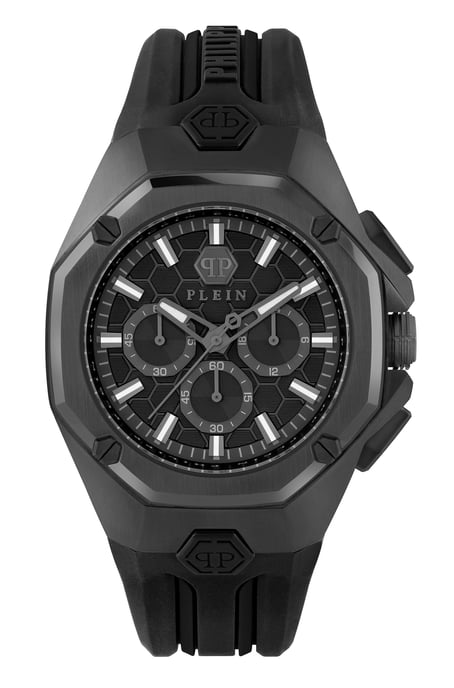 Philipp Plein Octagon Heren Zwarte Horloge PWTBA0623 - Image 1