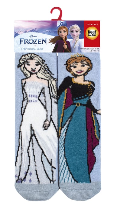 Heat Holders Lite - Disney Princess-strumpor för flickor | Askungen Ariel Frozen Belle - Frozen - Image 2