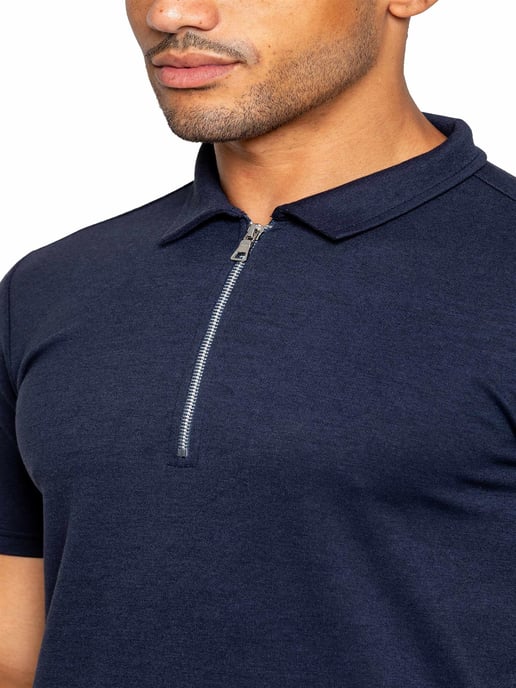 Enzo | Mens Polo Tracksuit Set - Navy - Image 3