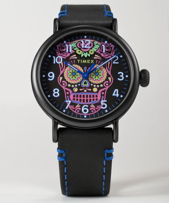 Timex Waterbury Standard Dia De Los Muertos Men's Black Watch TW2V67600 - Image 5