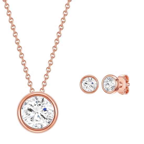 Rafaela Donata Female Sterling Silver Set (Necklace + Earring) - Image 1