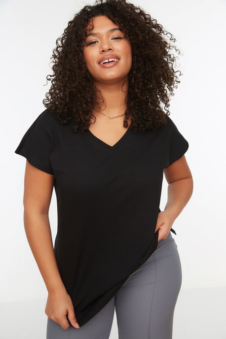 Cool Comfort Plus Size T-shirt i Svart - Image 1