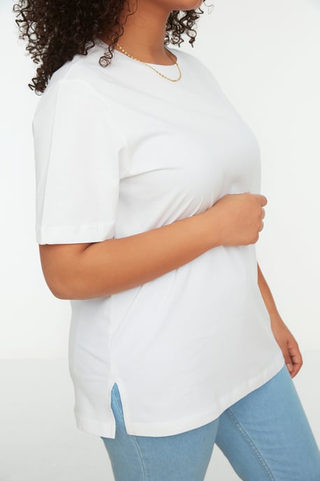 Cool Comfort Plus Size T-shirt i Vit - Image 3