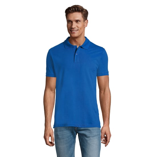 SOLS Heren Perfect Pique Korte Mouw Poloshirt (Koningsblauw) - Image 4