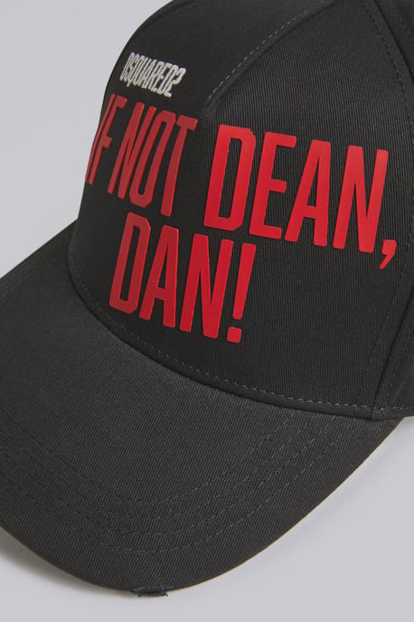 Dsquared2 If Not Dead, Dan! Baseball Cap in Black