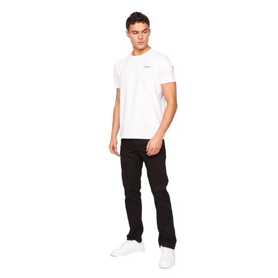 Crosshatch Heren Denim Jeans met print (Massief zwart) - Image 4
