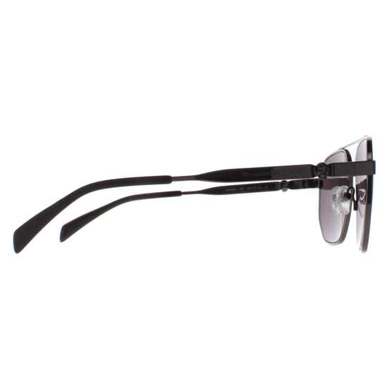 Alexander McQueen Aviator Unisex Ruthenium Grey AM0458S - Image 4