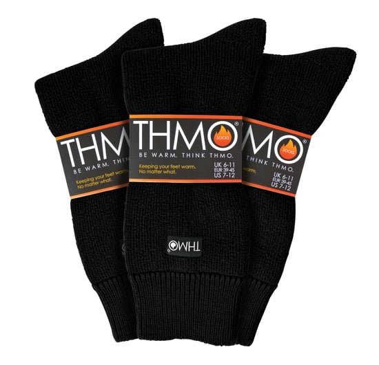 THMO - 3 Pack Multipack Herr tjocka varma vinterstrumpor med komforttopp - Image 1