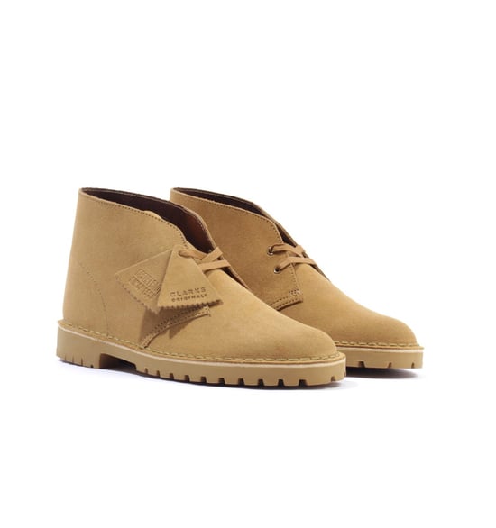 Men's Clarks Originals Desert Rock Shoes in Brown - Image 1