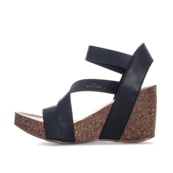 Women's Blowfish Malibu Hydra Wedge Sandals Black UK 4in Black