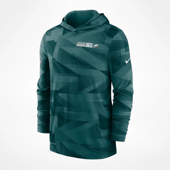 Nike Dri-Fit NFL Philadelphia Eagles Green Pullover Men Sideline Hoodie NKD8 3JD