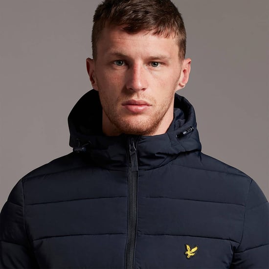 Lyle & Scott Lightweight Puffer Jacket in Navy - Image 4
