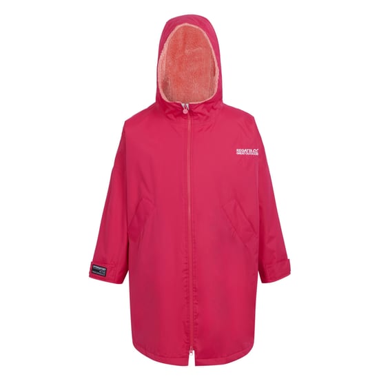 Regatta Childrens/Kids Changing Robe (Pink Potion/Pink Shell) - Image 1