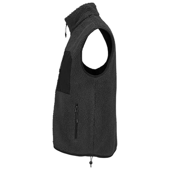 SOLS Fury Sherpa Body Warmer voor volwassenen (Koolstof/grijs/zwart) - Image 2