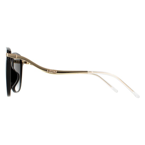 Jimmy Choo CatEye Womens Black Grey Gradient Gold Mirror Peg/F/S