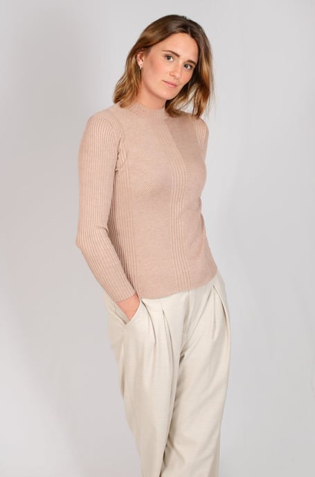 High Neck Ribbed Top - Image 4