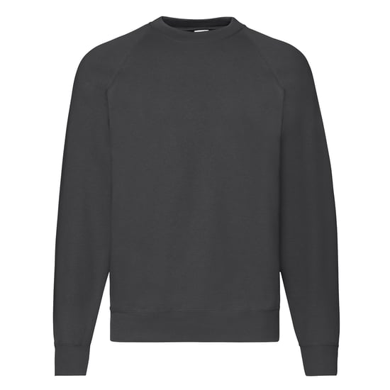 Fruit of the Loom Heren Klassiek 80/20 Raglan Sweatshirt (Licht Grafiet) - Image 1