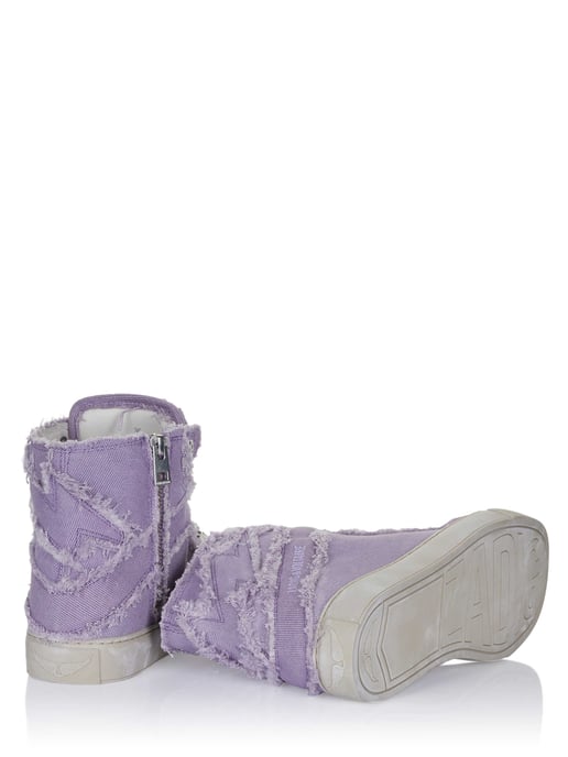 Zadig Voltaire High Flash Canvasschoenen paars - Image 3