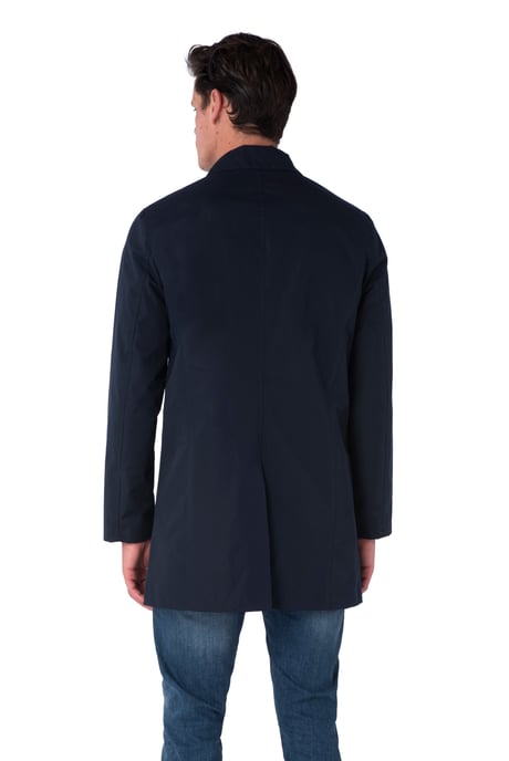 Harry Brown Men's Navy Single Breasted Trench Coat