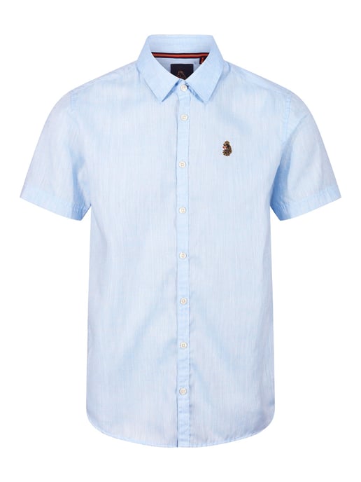 Luke 1977 Men's Yoko Tailored Fit Shirt in Sky Blue - Image 4
