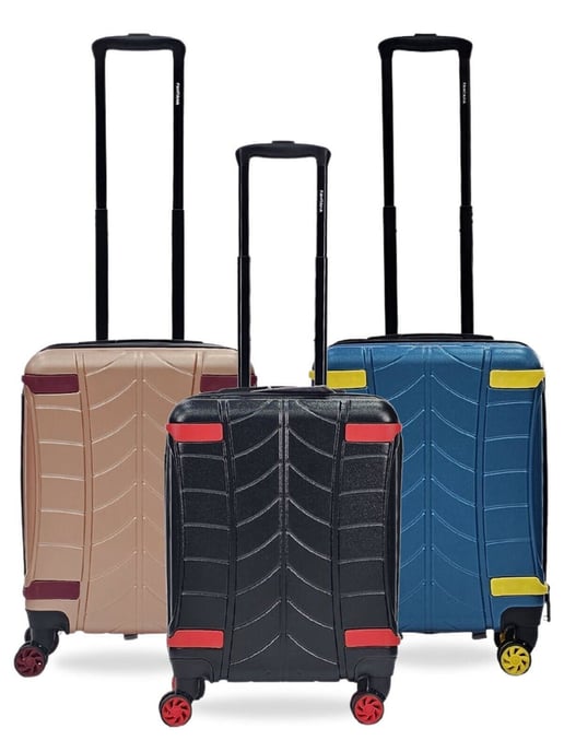 Hard Shell Cabin Suitcase 4 Wheel Luggage Travel Bag