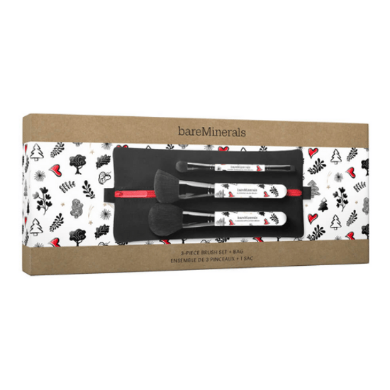 bareMinerals Warmth Eye & Cheek Palette + 3-piece Brush Set & Bag Bundle