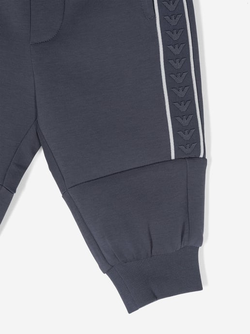 Emporio Armani Baby Boys Logo Joggers in Blue