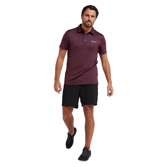 Mountain Warehouse Mens Deuce IsoCool Polo Shirt (Dusky Wine)