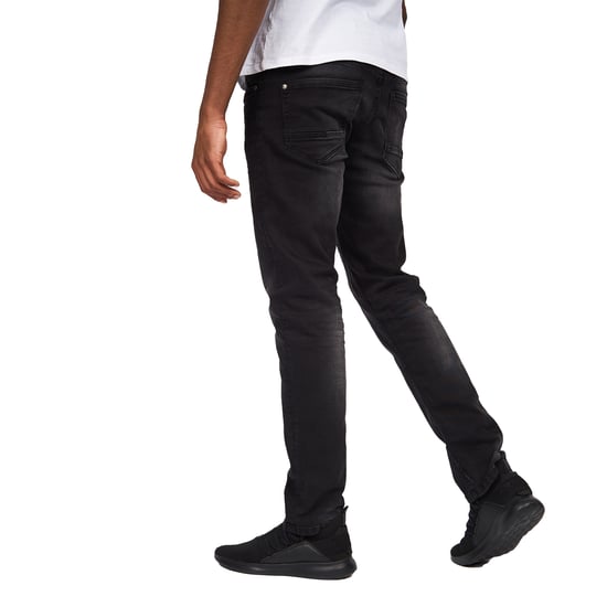 Crosshatch Mens Svelte Stretch Jeans (Black Wash) - Image 2
