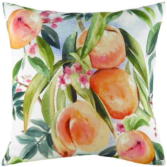 Evans Lichfield Fruit Peach Watercolour Cushion Cover