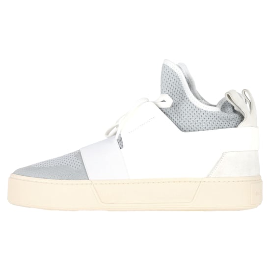 Balenciaga Sokstijl High-Top Sneakers in Grijs en Wit Polyester en Leer - Image 5
