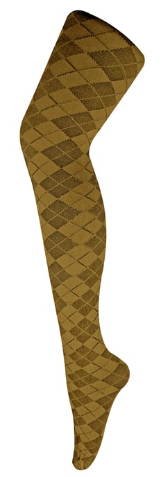 Sock Snob - Färgade 80 denier ogenomskinliga mode-strumpbyxor för damer - Argyle - Image 1