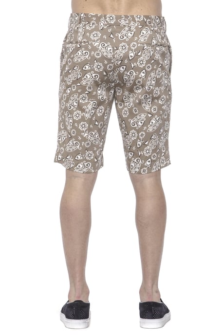 PT Torino Men's Beige Cotton Short