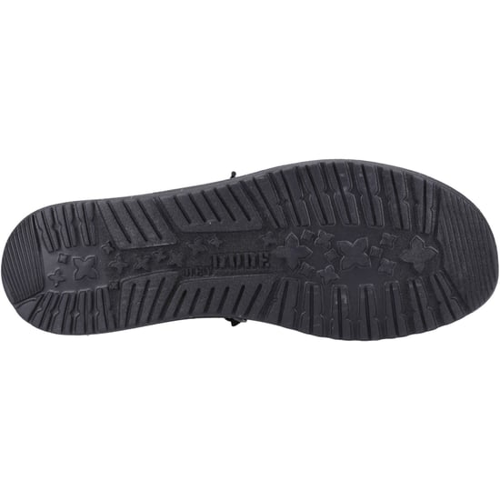 HEYDUDE Wally Canvas 100% Katoen Zwarte Herenschoenen - Image 3