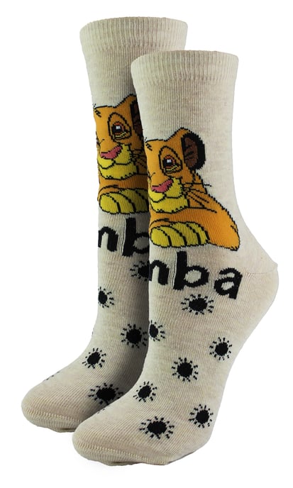 Ladies Disney Simba Socks | Novelty Lion King Socks | Disney Gifts for Her - Simba - Image 1