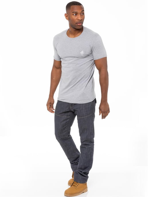 Enzo Denim Jeans rakt ben för herrar - Grå - Image 5