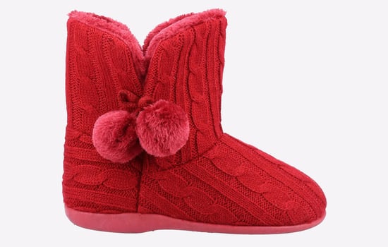 Fleet & Foster Apple Bootie Slippers Womens