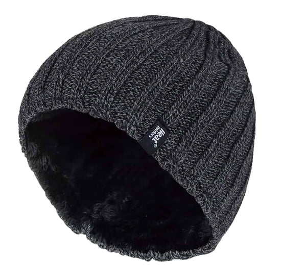 Heat Holders - Fleecefodrad ribbad vintermössa för herrar - Image 1