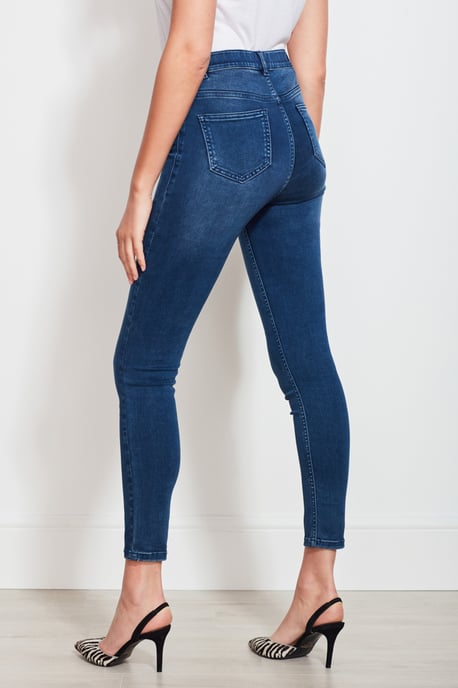 Mid Blue Soft Touch Jeggings