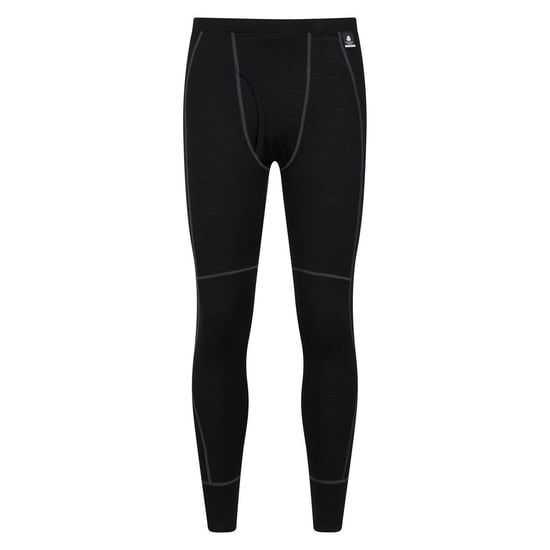 Mountain Warehouse Mens Asgard Merino Wool Base Layer Set (Black)