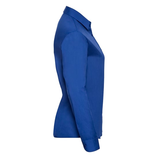 Russell Collection Dames/Dames Klassiek Polycotton Easy-Care Shirt met Lange Mouwen (Helder Koninklijk) - Image 3