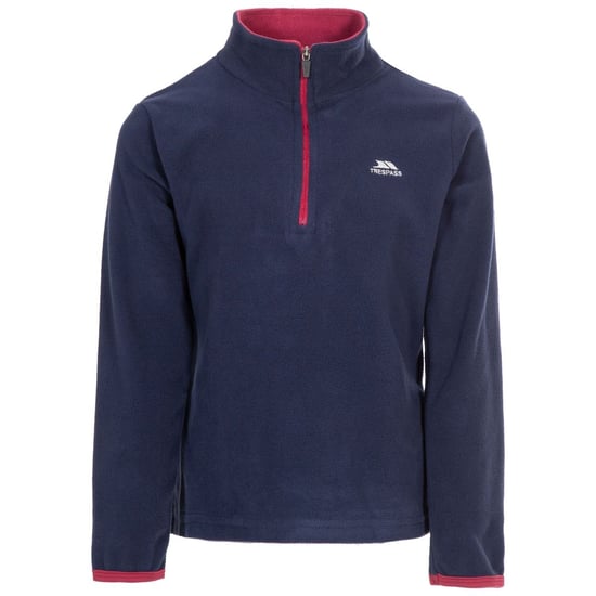 Trespass Childrens/Girls Sybil Micro Fleece (Navy/Raspberry)