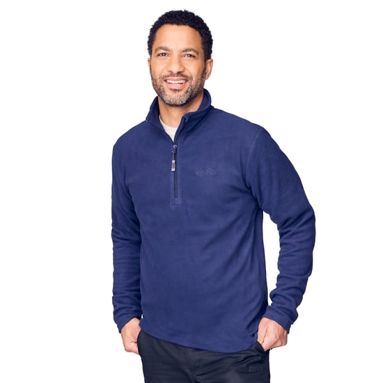 Peter Storm Men's Bracken Half Zip Recycled Polyester Fleece, Walking & Hiking Mid-layer