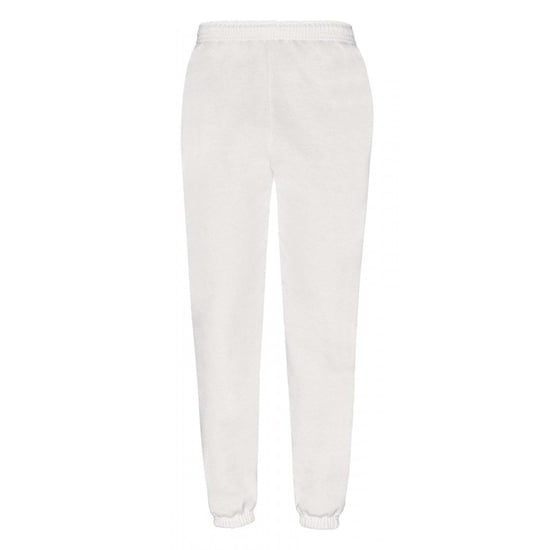 Fruit of the Loom Heren klassieke 80/20 joggingbroek (Wit) - Image 1