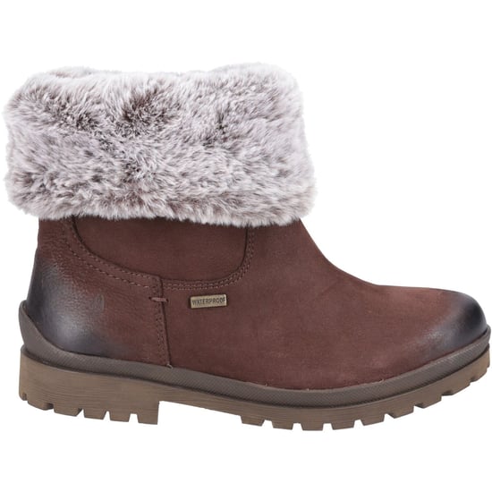 Hush Puppies Alice läder dam brun stövlar - Image 5