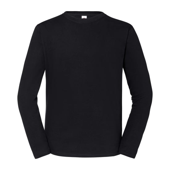 Fruit of the Loom Unisex volwassen T-shirt met lange mouwen Iconic 195 (Zwart) - Image 1