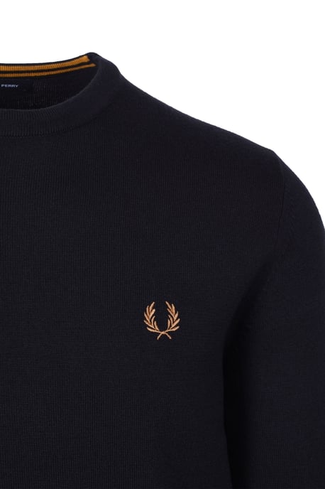 Fred Perry Classic Crew Neck Knitwear Navy
