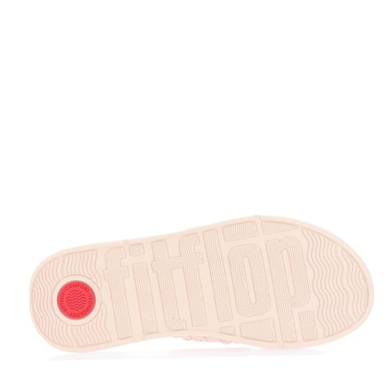 Women's Fit Flop F-Mode Leather Flatform Toe-Post Sandals in Rose - Image 4